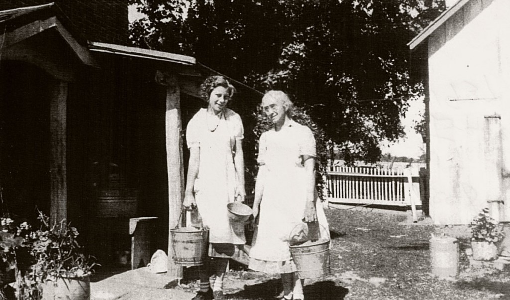 Irene Faus Hagenbuch and Mrs. Keefer