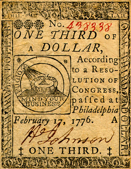 Continental Money 1776
