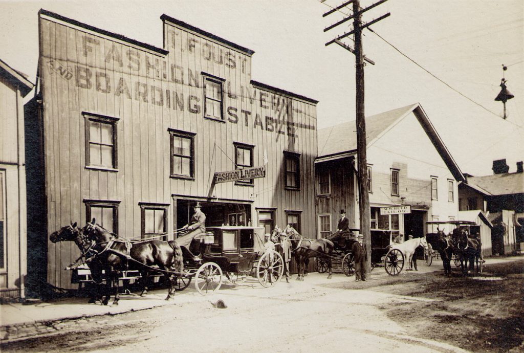 Tilman Foust Livery Stable Milton PA 1910