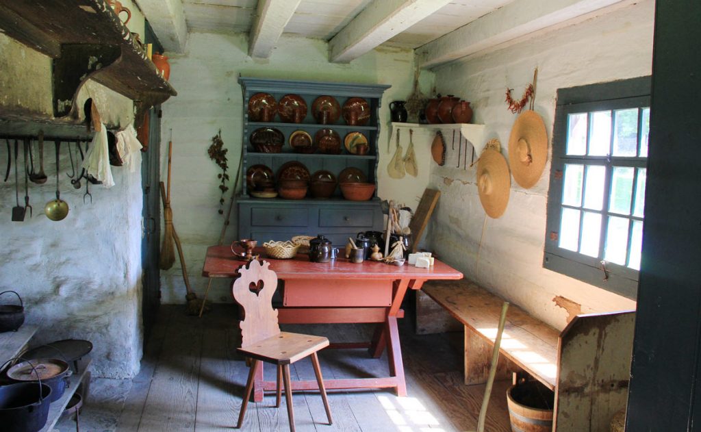 Inside Early 19th Century Kitchen