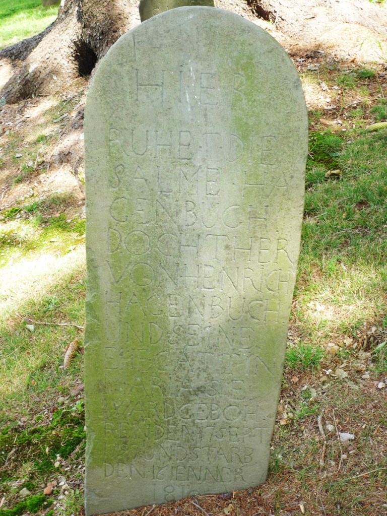 Salme Hagenbuch Gravestone Hidlay Church