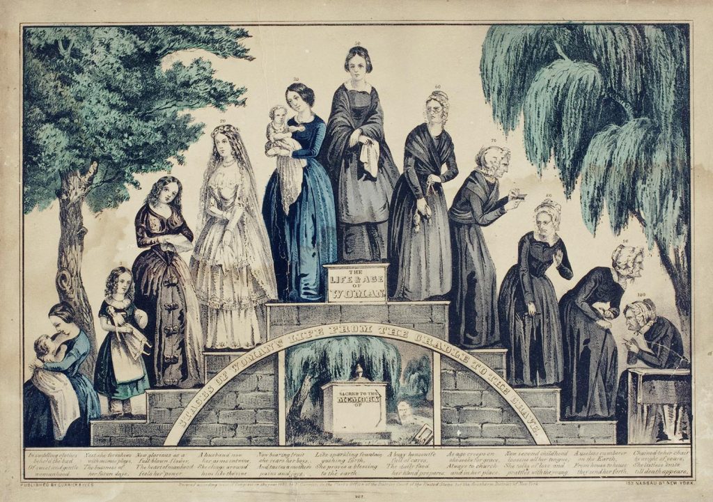 The Life and Age of Woman, Currier & Ives, 1850