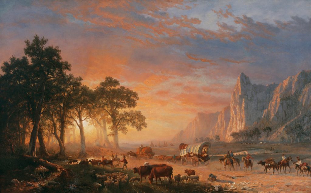 Emigrants Crossing The Plains, Albert Bierstadt, 1869