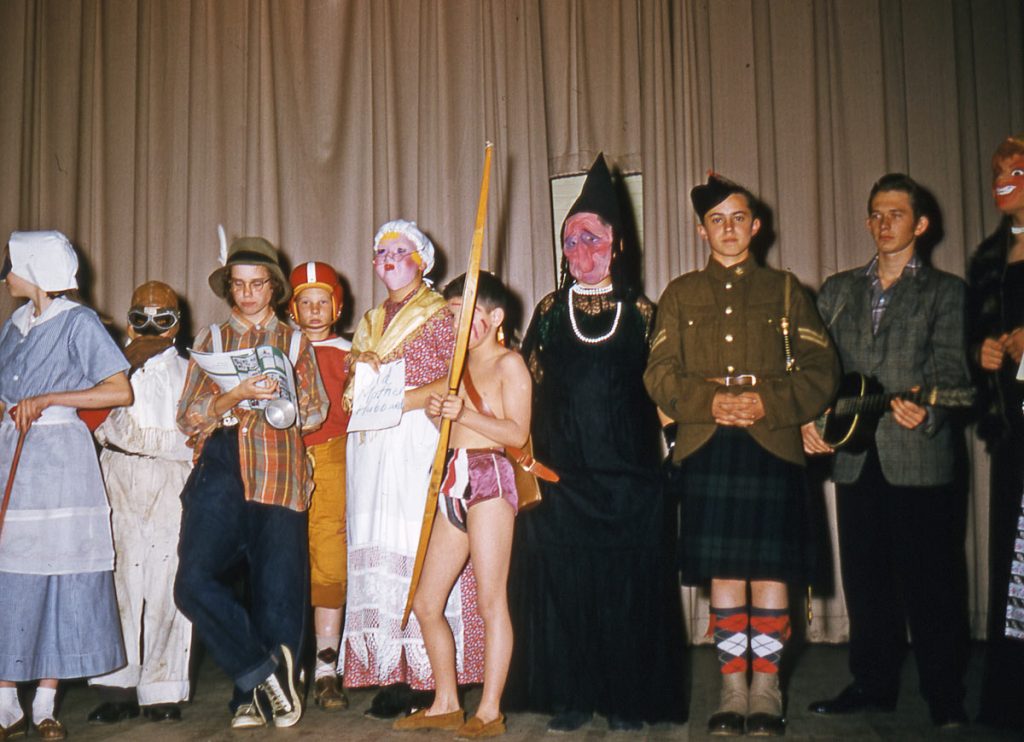 Children Halloween 1956