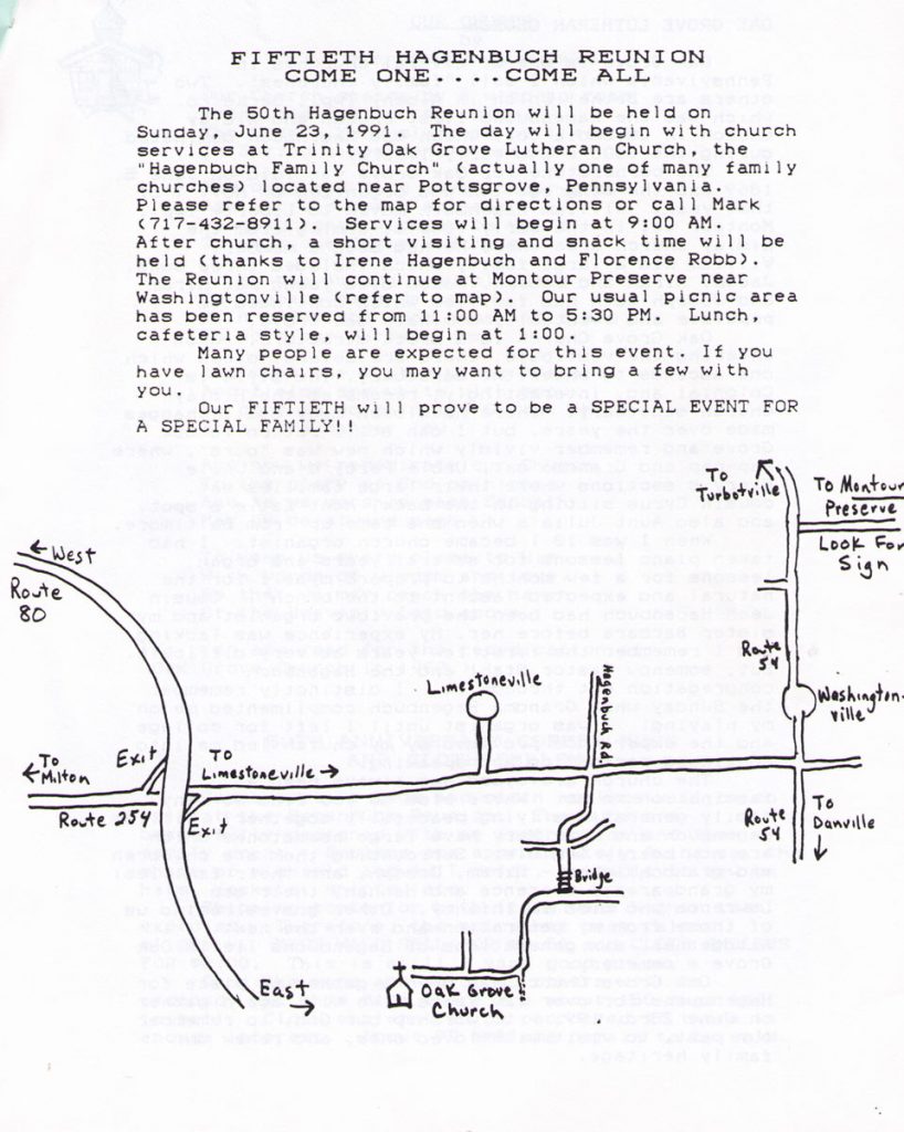 The Beech Grove, June 1991 Map