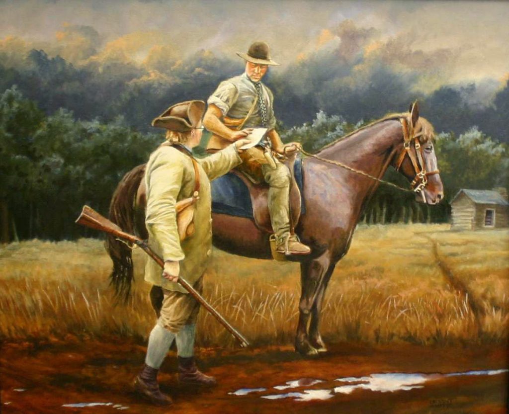 Horse and Rider Painting Bryant White