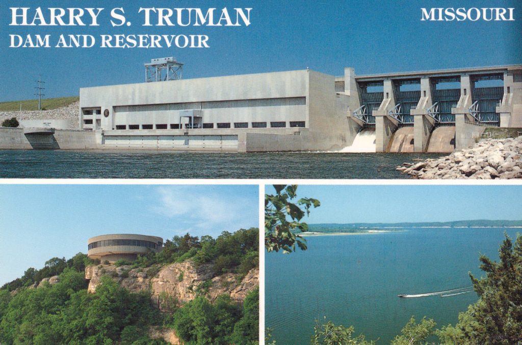 Harry S. Truman Dam and Reservoir Postcard