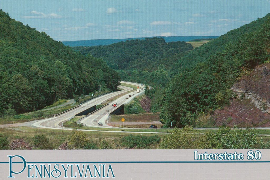 Interstate 80 Pennsylvania Postcard