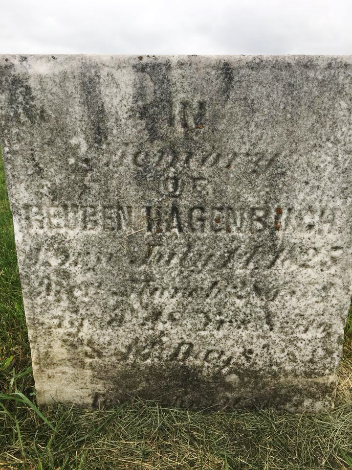 Reuben Hagenbuch 1825 Gravestone
