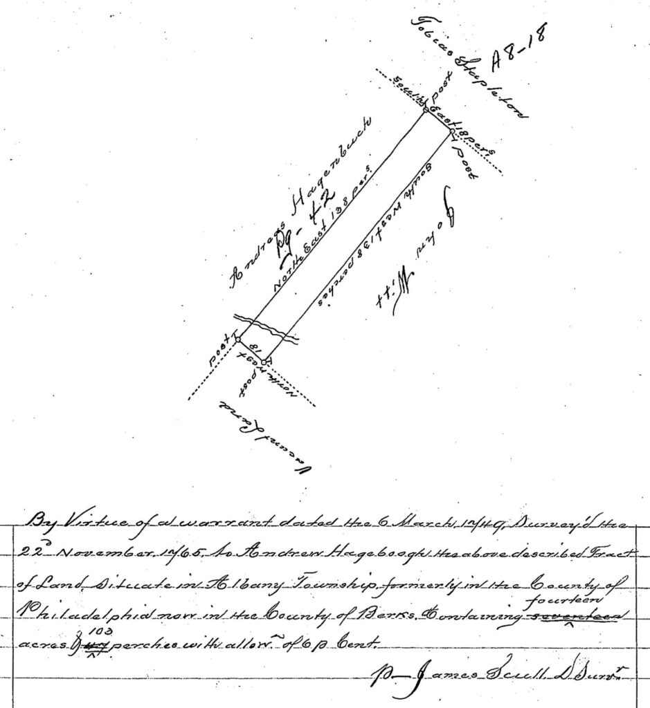 Andreas Hagenbuch's 1749 land warrant