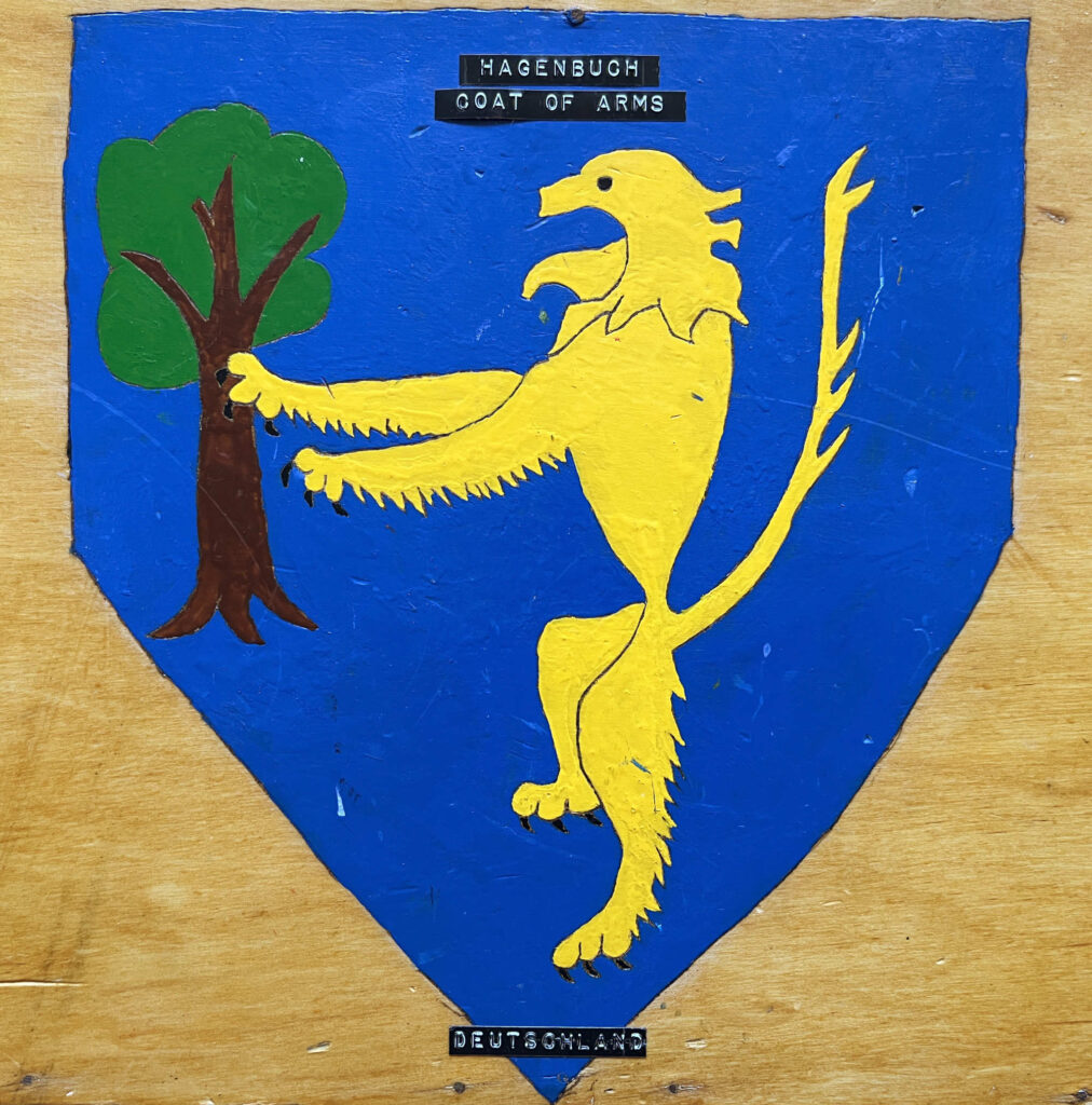 Hagenbuch Coat of Arms, Lion and Tree, 1968