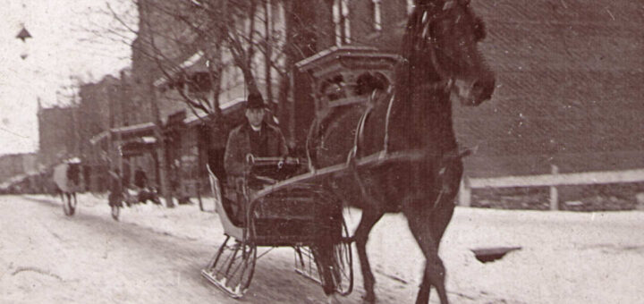 Percy Hagenbuch Horse Sleigh 1905 Detail