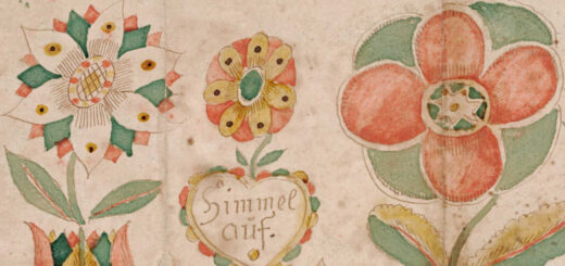 Johann Martin Bely (Bailey) fraktur detail