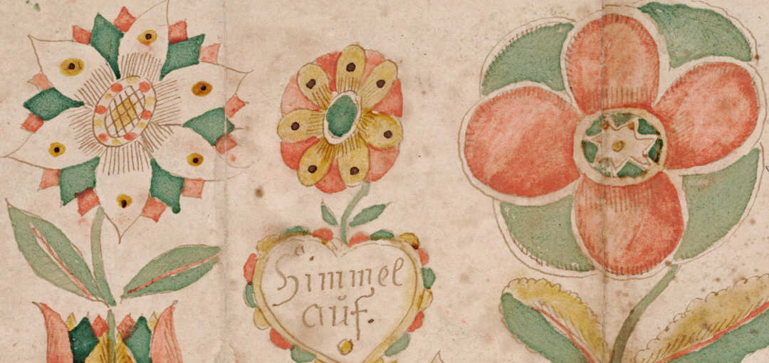 Johann Martin Bely (Bailey) fraktur detail