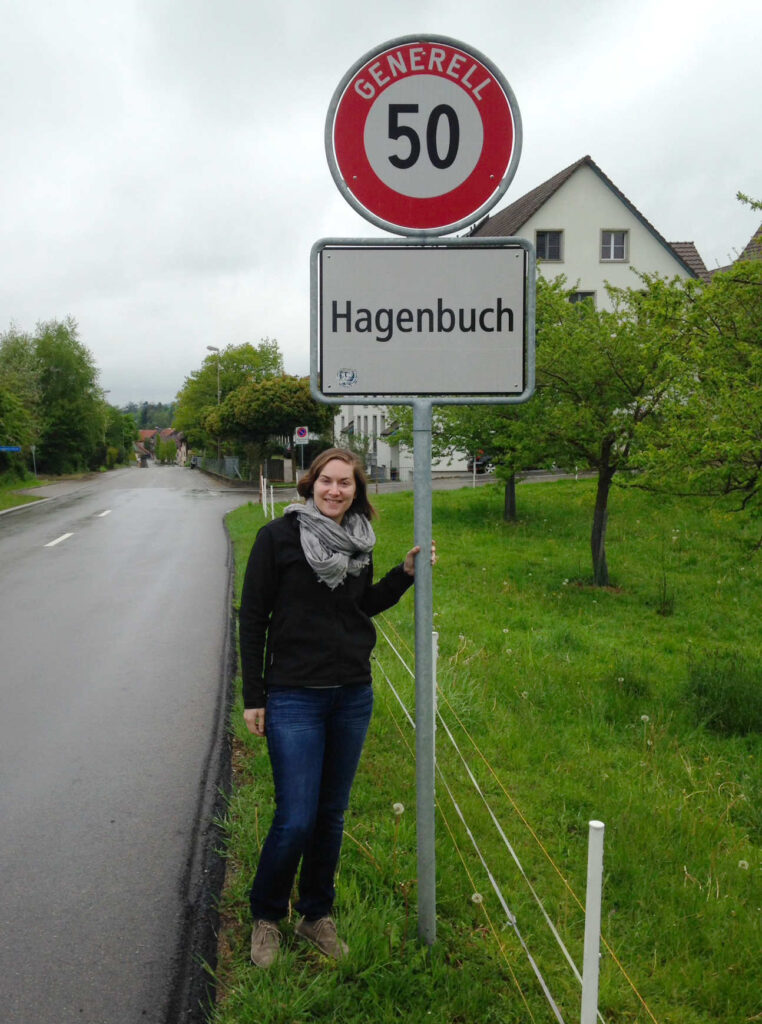 Katie (Hagenbuch) Emig in Hagenbuch, Switzerland.