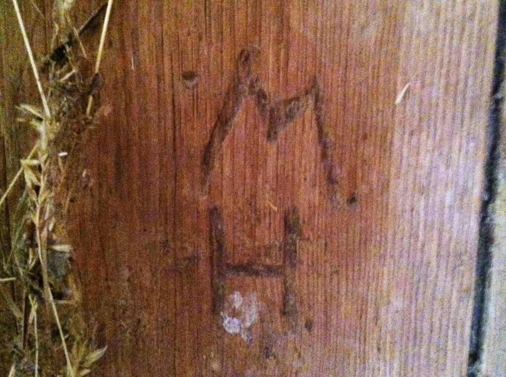 Mark Hagenbuch Carved Initials Barn