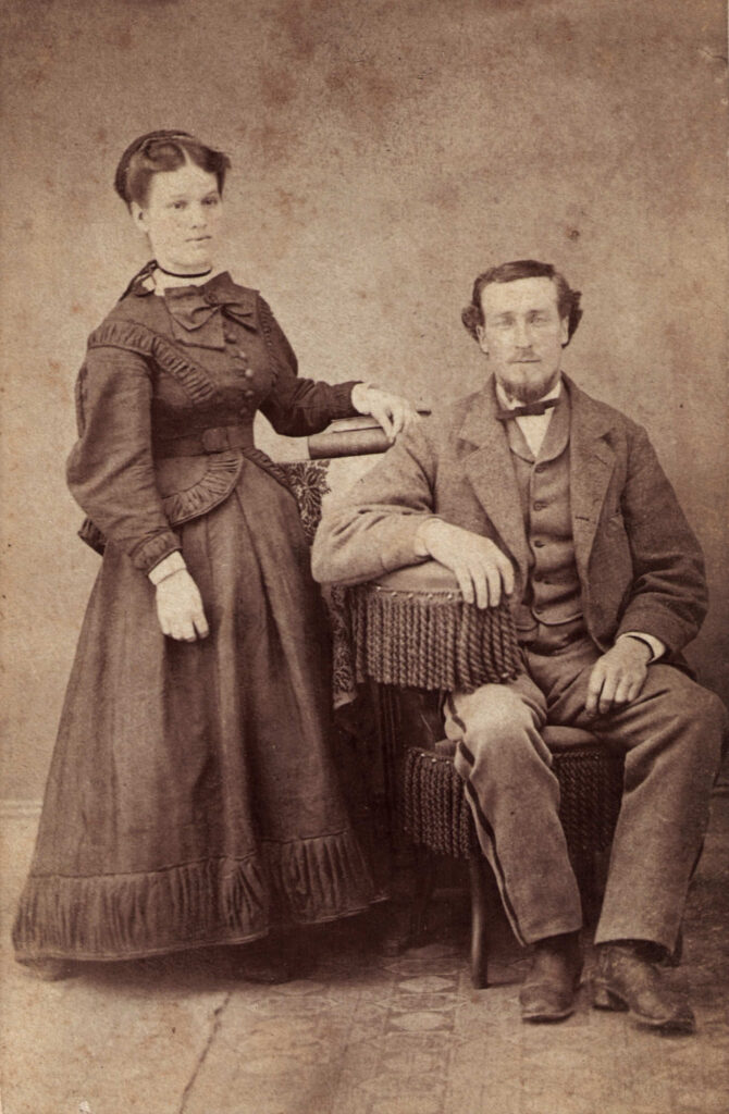 Hiram and Mary (Orner) Hagenbuch, c. 1864