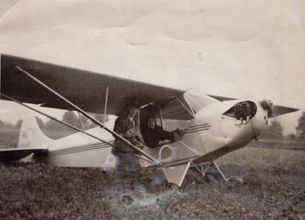 RD Hiram Hagenbuch, First Airmail Pickup in Montgomery, PA. May 1938.