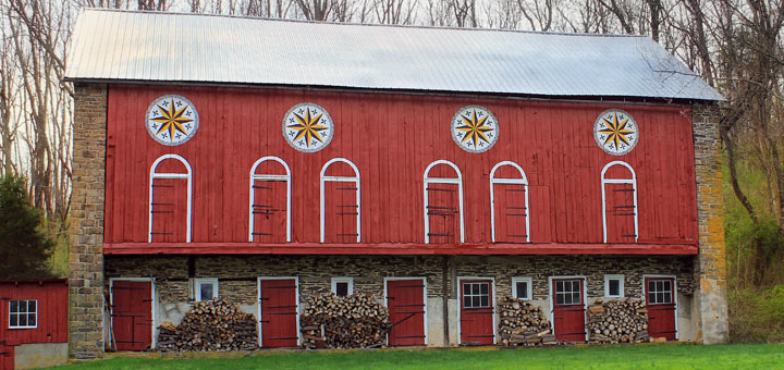 Hex Signs Barn Detail