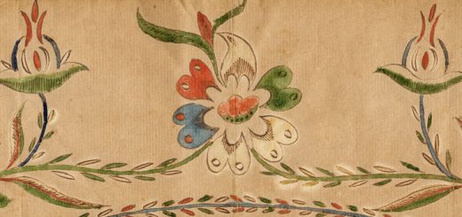 Anna Elizabeth Hagenbuch Fraktur Taufschein Flowers