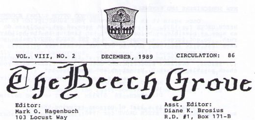 The Beech Grove, December 1989 Detail