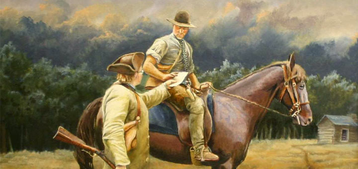 Horse and Rider detail painting Bryant White