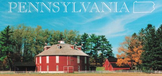 Round Barn Postcard Front Detail