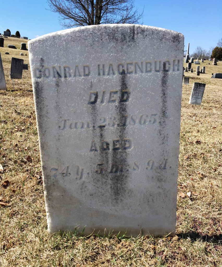 Conrad Hagenbuch Gravestone