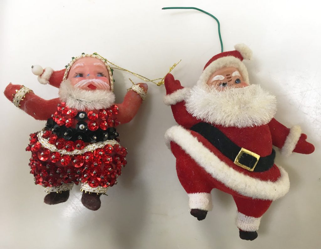 Dancing Santa Ornaments