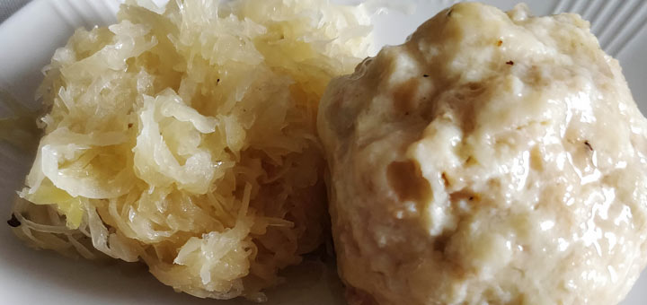 Sauerkraut and Dumpling Detail