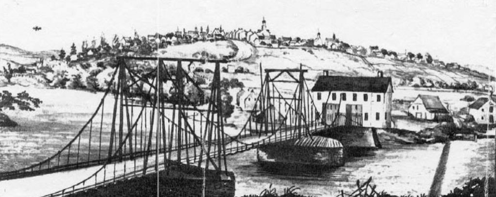 Chain Bridge Northampton Town, Allentown by Rufus Grider