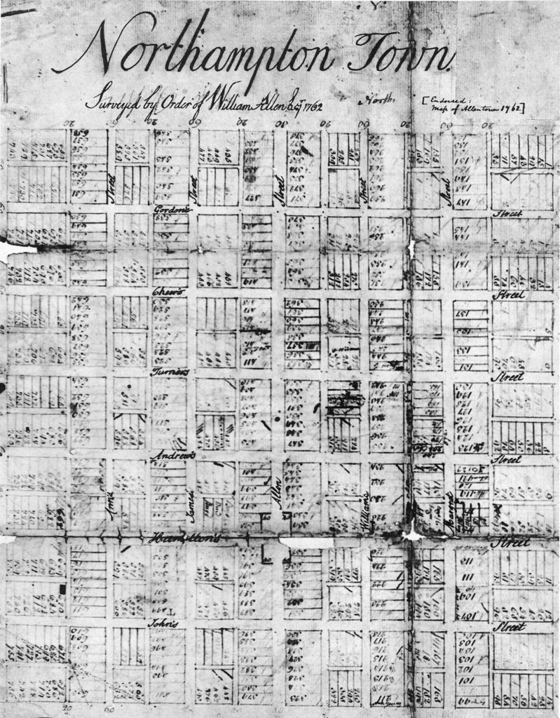 Northampton Town Survey 1762