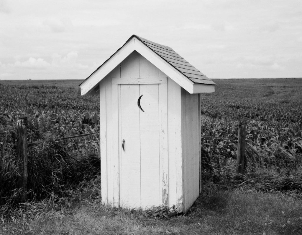 Privy along a field