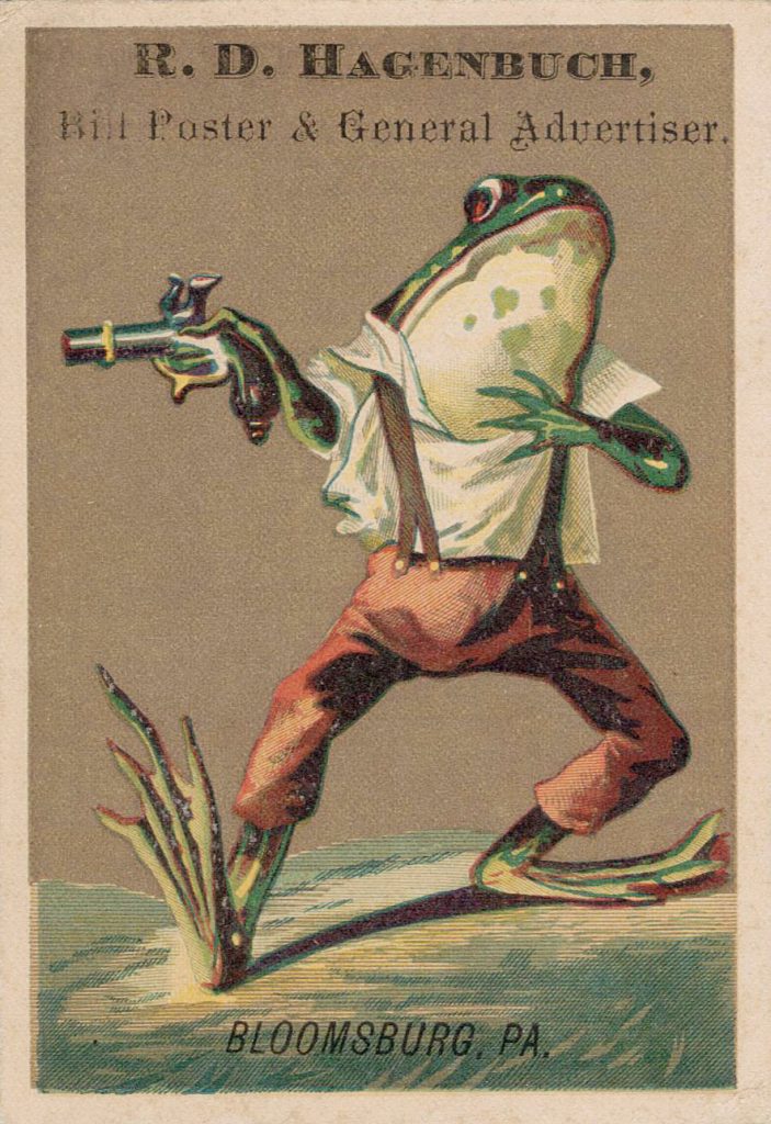 Trade Card for R. D. Hagenbuch, Bloomsburg, PA