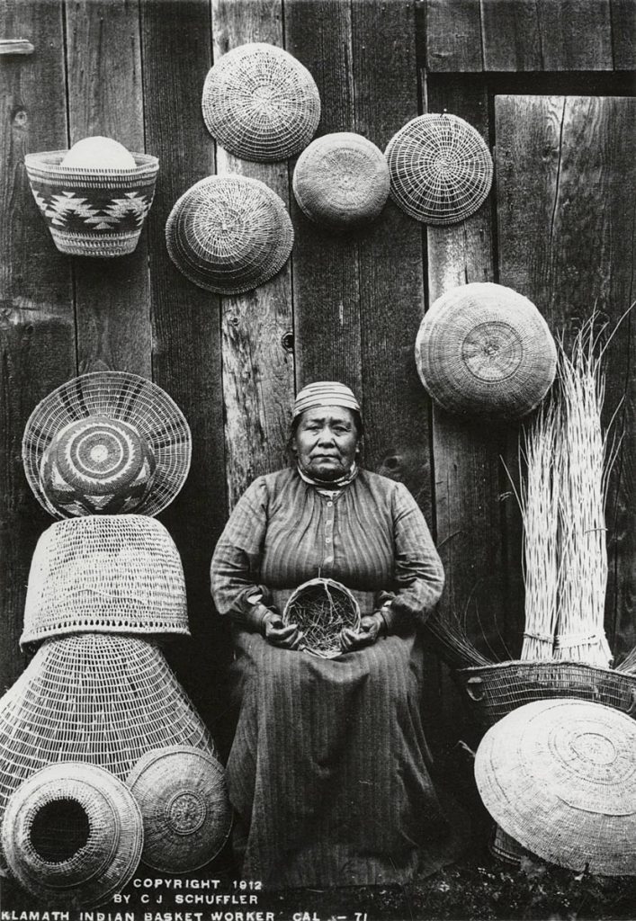 Klamath River Basket Weaver Woman