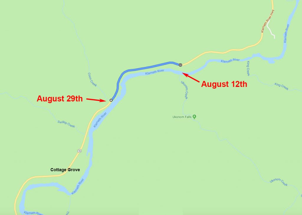 Klamath River, Hagenbuch Map, Fourth Leg