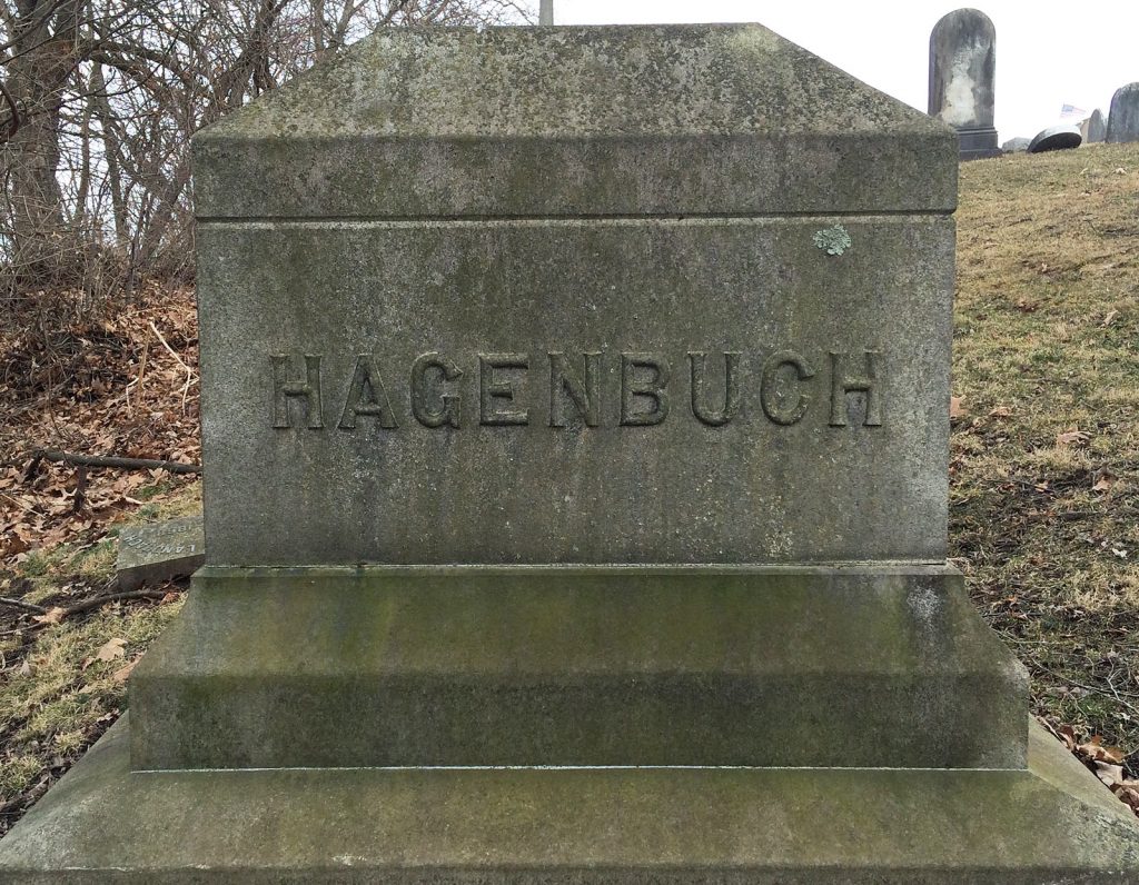 Hagenbuch Family Plot Stone in Milton Cemetery