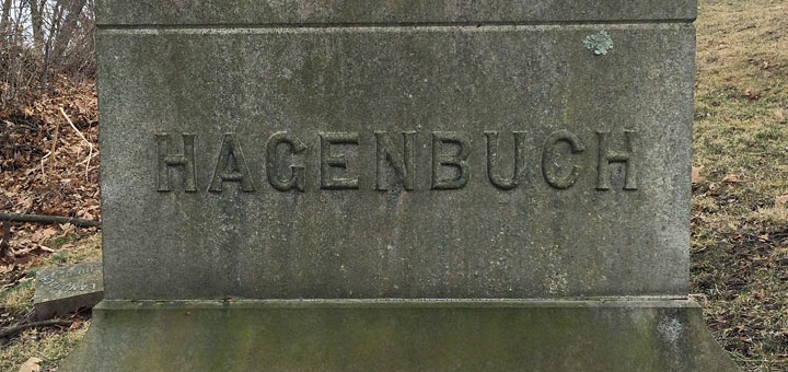Hagenbuch Family Plot Stone in Milton Cemetery