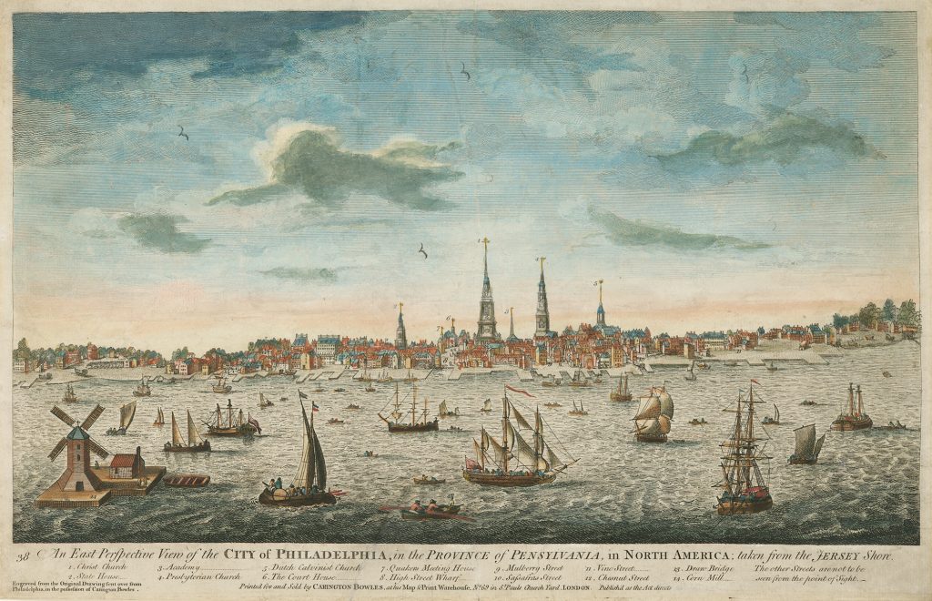 Port of Philadelphia mid-1700s