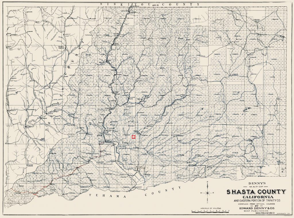 Shasta County 1904 Hagenbaugh Section