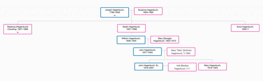 William Cephis Hagenbuch Family Tree