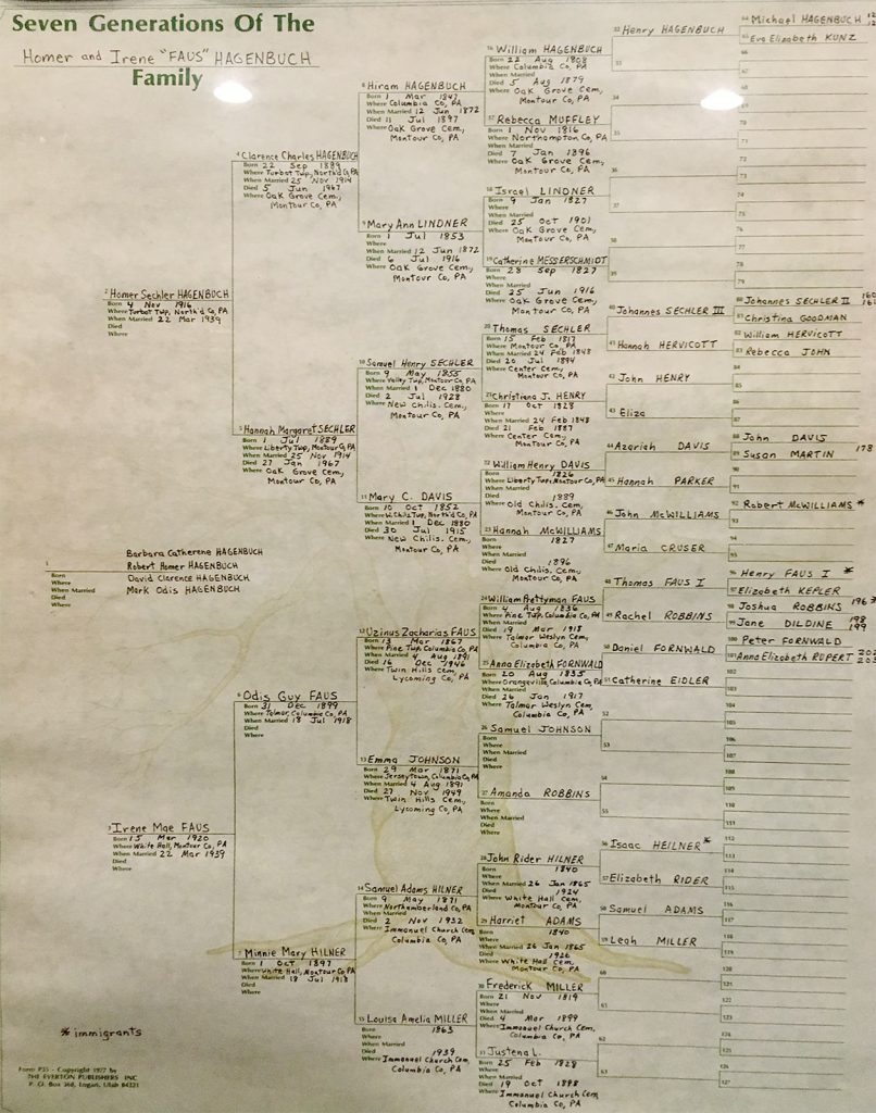 Hagenbuch Faus Family Trees