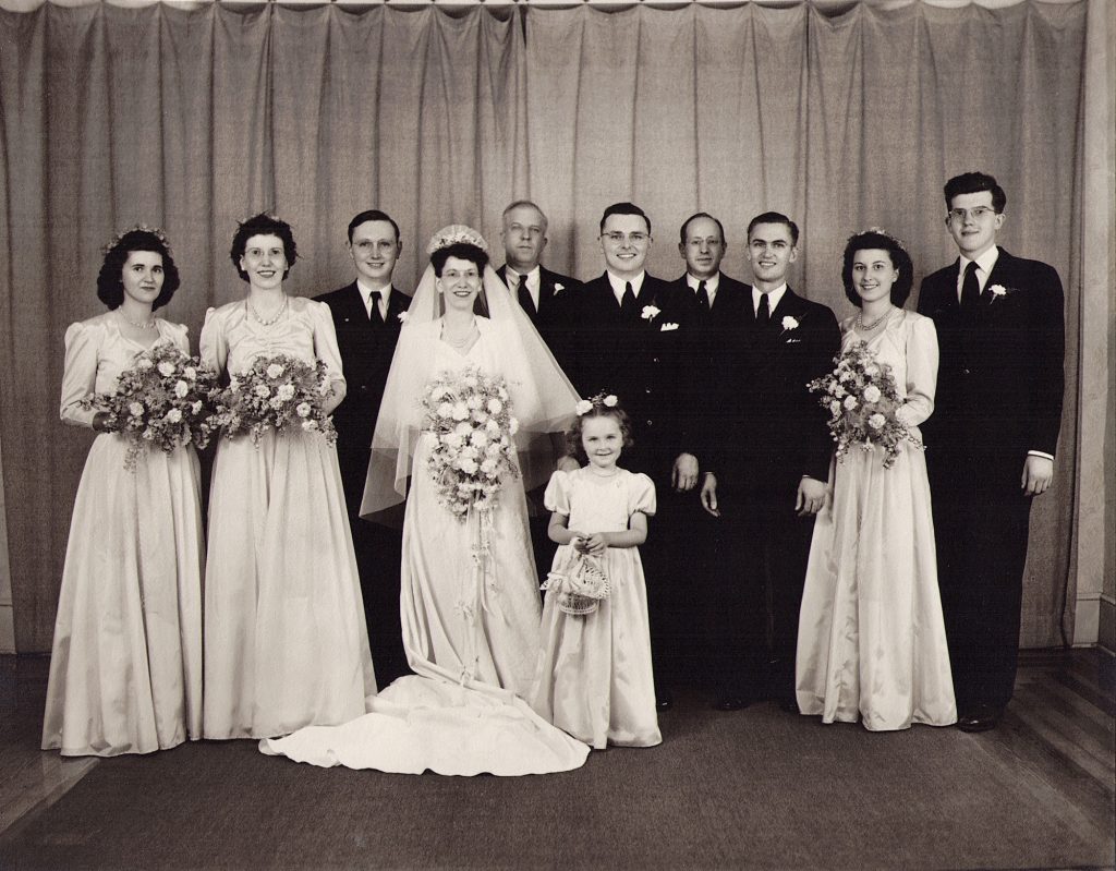 Roy Jr. and Ethel (Brandt) Gutshall Wedding, 1946