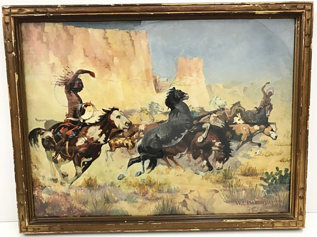 American Indian Horse Roundup William L. Hagenbaugh Painting