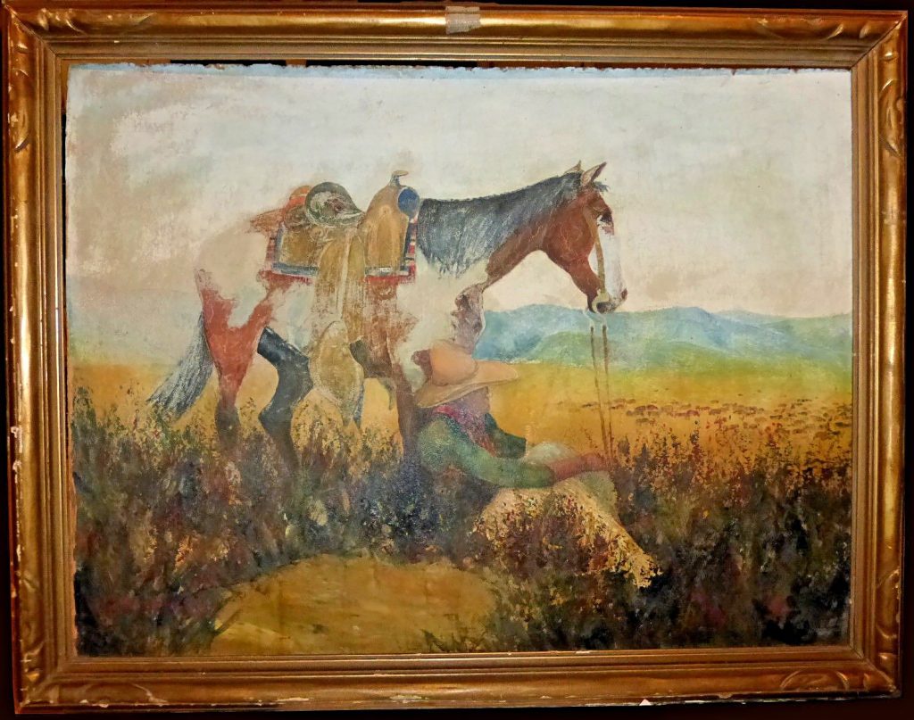 William L. Hagenbaugh Painting Horse Rider