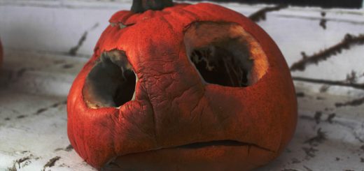 Rotten pumpkin head