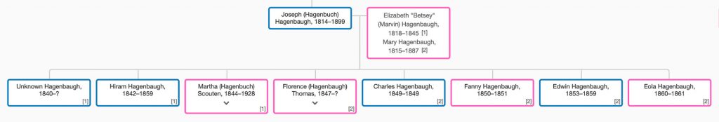 Joseph Hagenbaugh Family Tree