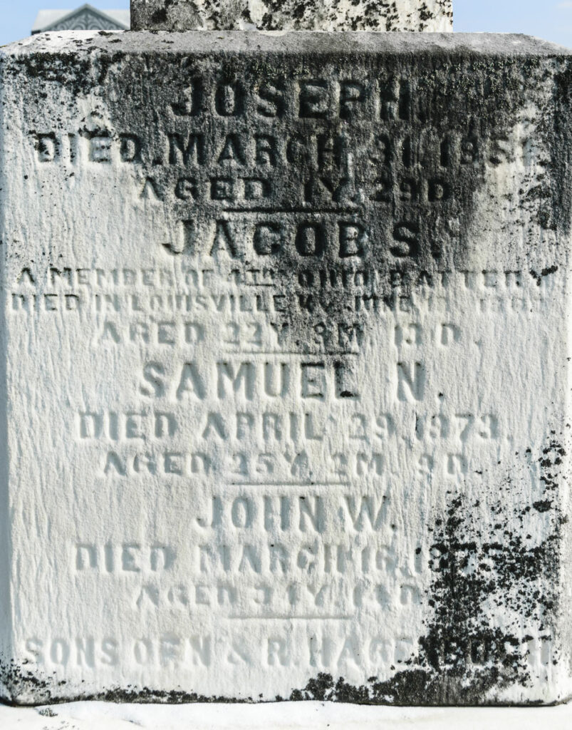 Jacob S. Hagenbuch's Gravestone