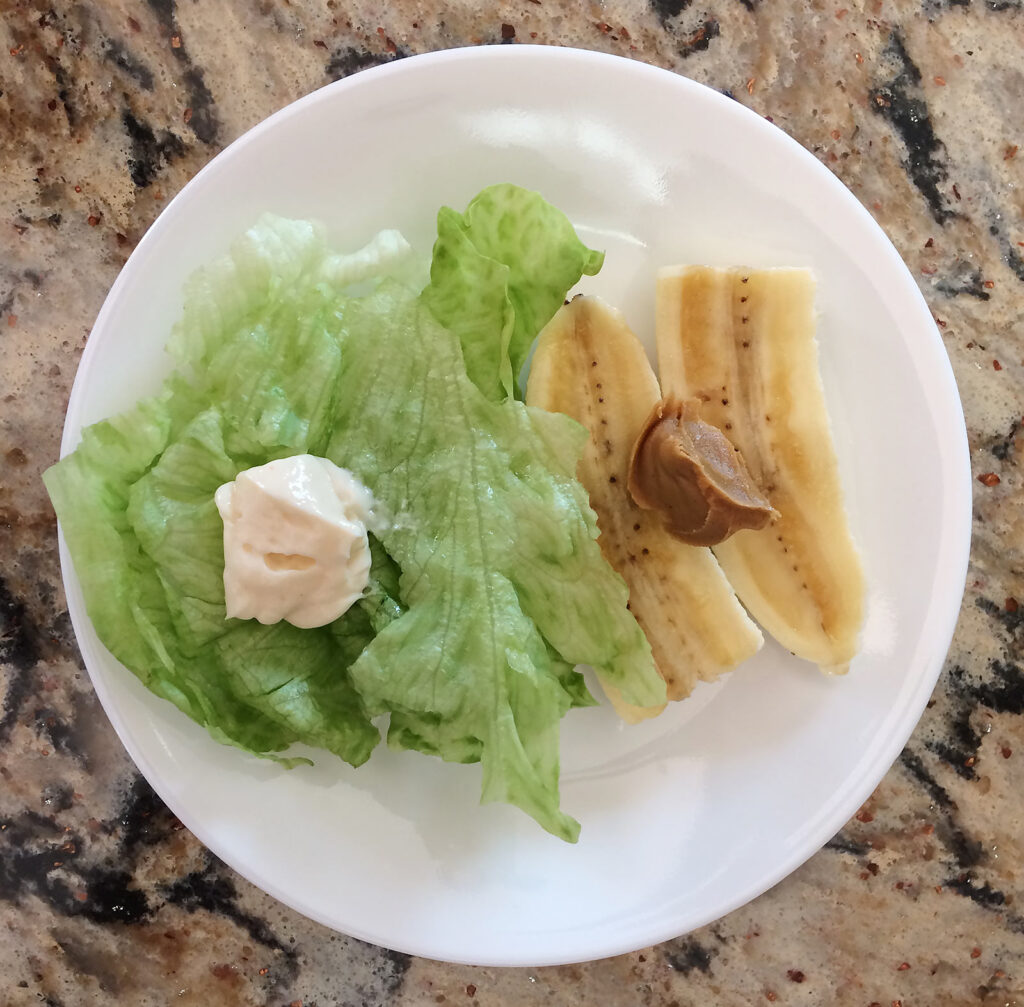 Lettuce and Banana Salad