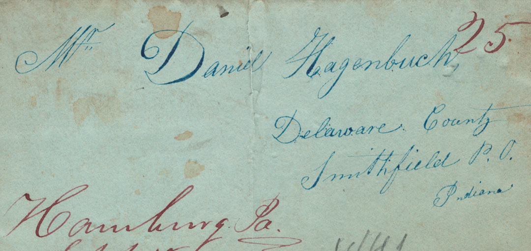 Daniel Hagenbuch Letter 1841 Detail